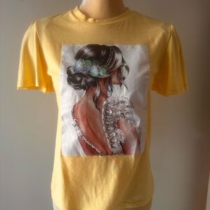 Yellow Graphic T-Shirt